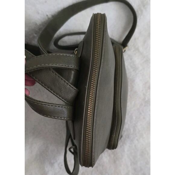 Joy Susan Julia Mini Backpack Purse Dark Olive Green Colored Vegan Leather main image 5